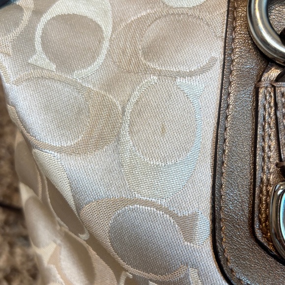 Coach Ashley Beige and Brown Women's Bag - Picture 10 of 16